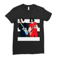 Jack White  Les Rayures Blanches Tshirt Classique Ladies Fitted T-shirt | Artistshot