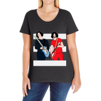 Jack White  Les Rayures Blanches Tshirt Classique Ladies Curvy T-shirt | Artistshot