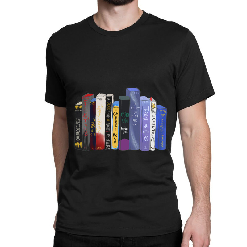 Ya Fantasy Bookshelf Classic T-shirt by cm-arts | Artistshot