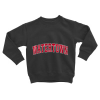 Watertown South Dakota Sd Vintage Sports Design Red Design T Shirt Toddler Sweatshirt | Artistshot