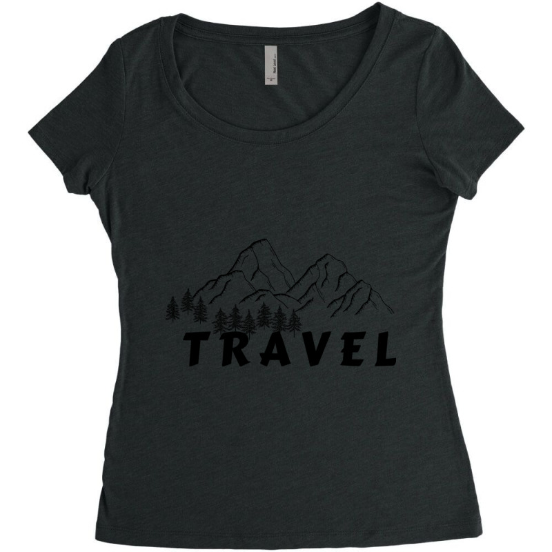 Travel Women's Triblend Scoop T-shirt by cm-arts | Artistshot