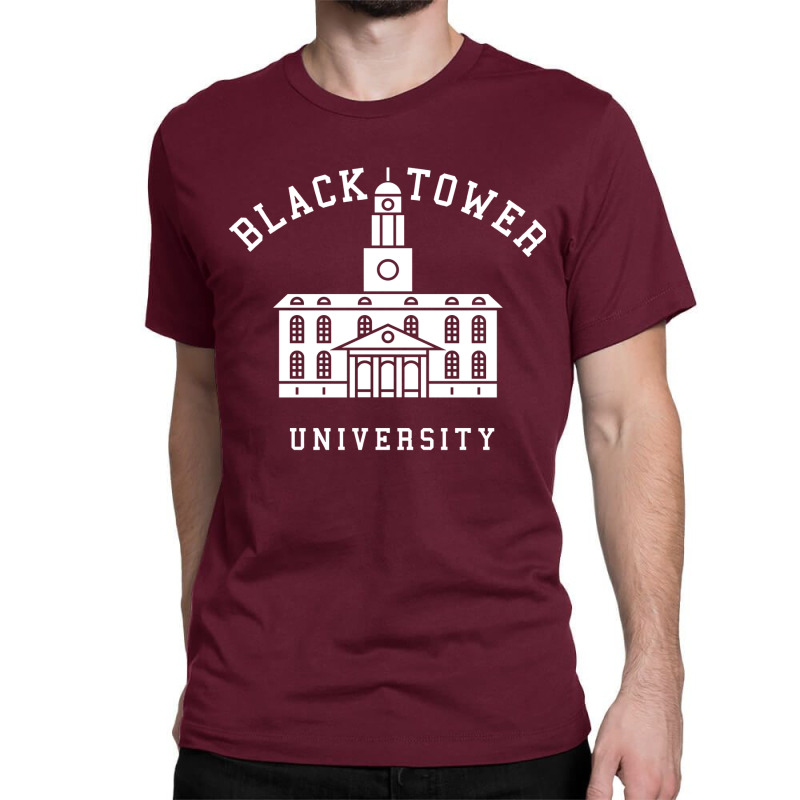 Black Tower University Classic T-shirt by ardylanda | Artistshot