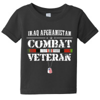 Iraq Afghanistan Combat Veteran Proud Army Military Vintage Premium T Baby Tee | Artistshot