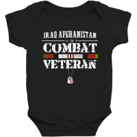 Iraq Afghanistan Combat Veteran Proud Army Military Vintage Premium T Baby Bodysuit | Artistshot