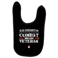 Iraq Afghanistan Combat Veteran Proud Army Military Vintage Premium T Baby Bibs | Artistshot