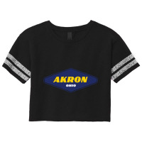 Akron Ohio  Ville Du Caoutchouc Tshirt Classique Scorecard Crop Tee | Artistshot