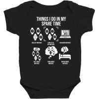 Things I Do In My Spare Time, Horologist Watch Collector T Shirt Baby Bodysuit | Artistshot