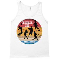 Title Ix 50th Anniversary Girls And Womens Sports Supporter T Shirt Tank Top | Artistshot