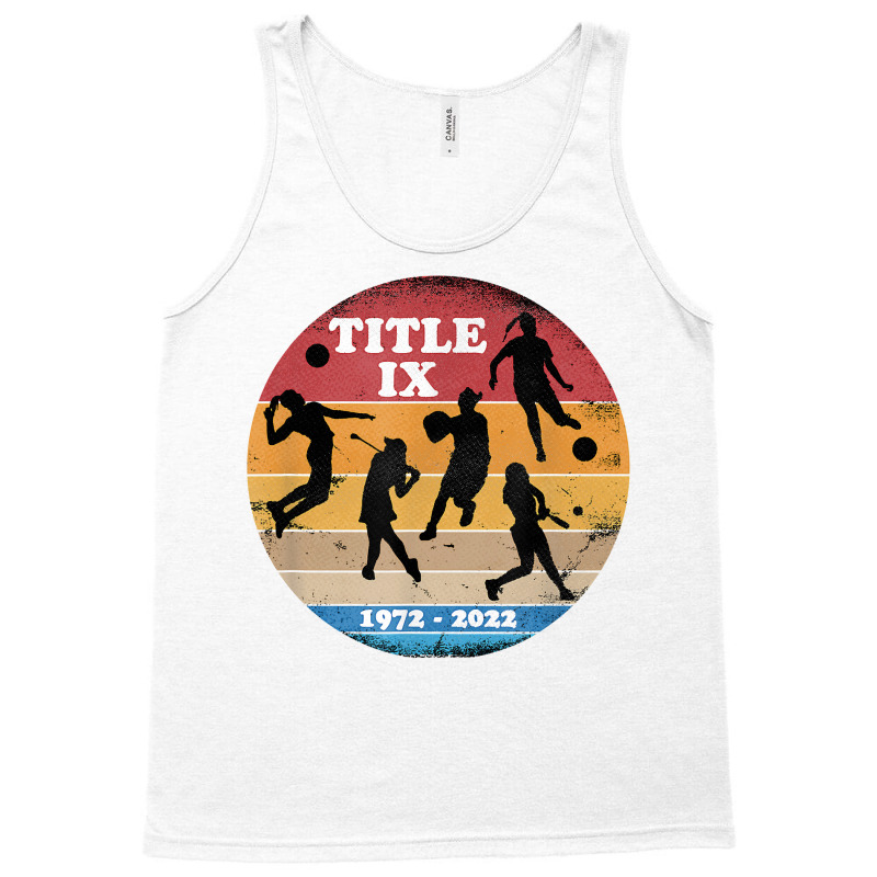 Title Ix 50th Anniversary Girls And Womens Sports Supporter T Shirt Tank Top by cm-arts | Artistshot