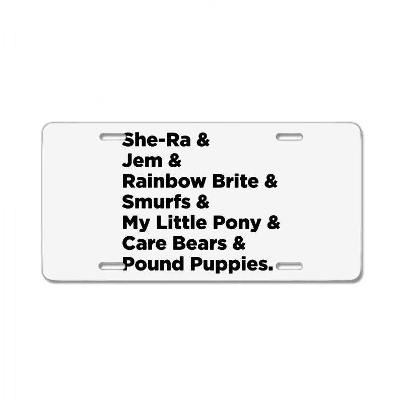 Pound Puppies License Plate | Artistshot