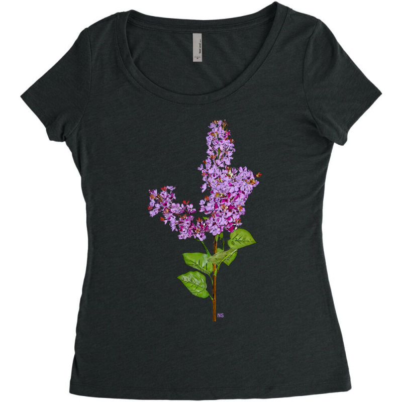 Under The Lilac Tree, I Was Hypnotized By A Strange Delight Women's Triblend Scoop T-shirt by cm-arts | Artistshot