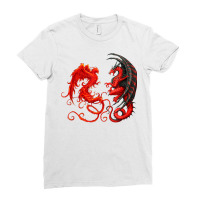 Rising Phoenix Fire And Dragon T Shirt Ladies Fitted T-shirt | Artistshot