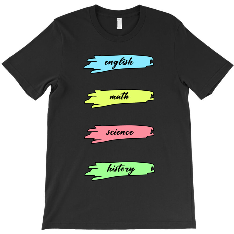 Subject Labels-educational T-shirt | Artistshot