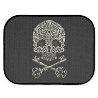 Skull And Two Keys Tshirt Classique Rear Car Mat | Artistshot