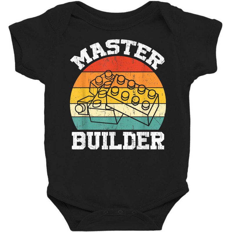 Master Builder Kids Building Blocks Brick Toy Master Builder T Shirt Baby Bodysuit | Artistshot