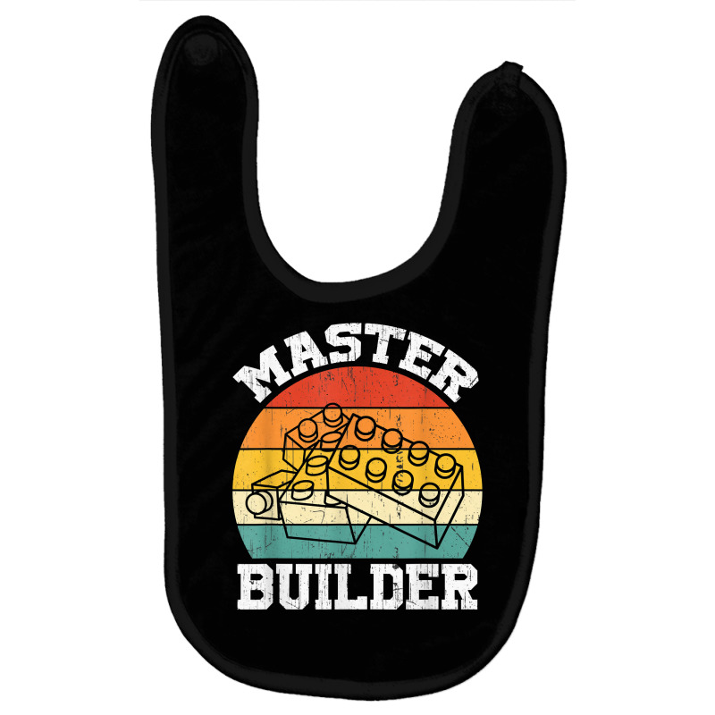 Master Builder Kids Building Blocks Brick Toy Master Builder T Shirt Baby Bibs | Artistshot