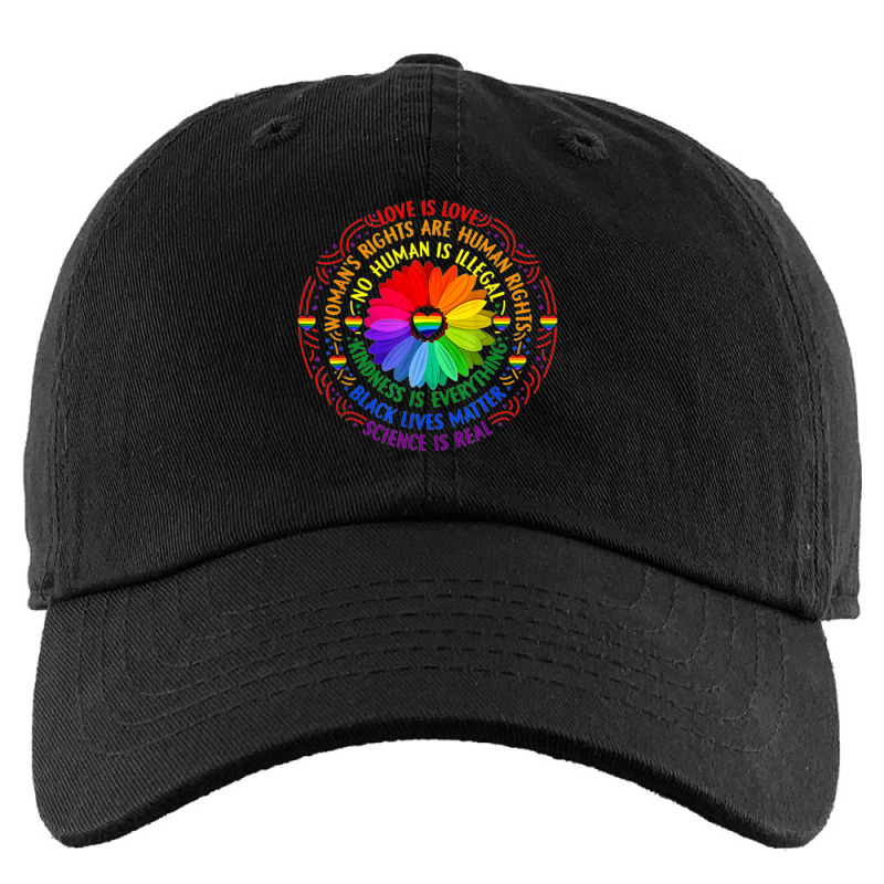 Rainbow Black Lives Matter Science Lgbt Pride Flower Kids Cap by cm-arts | Artistshot