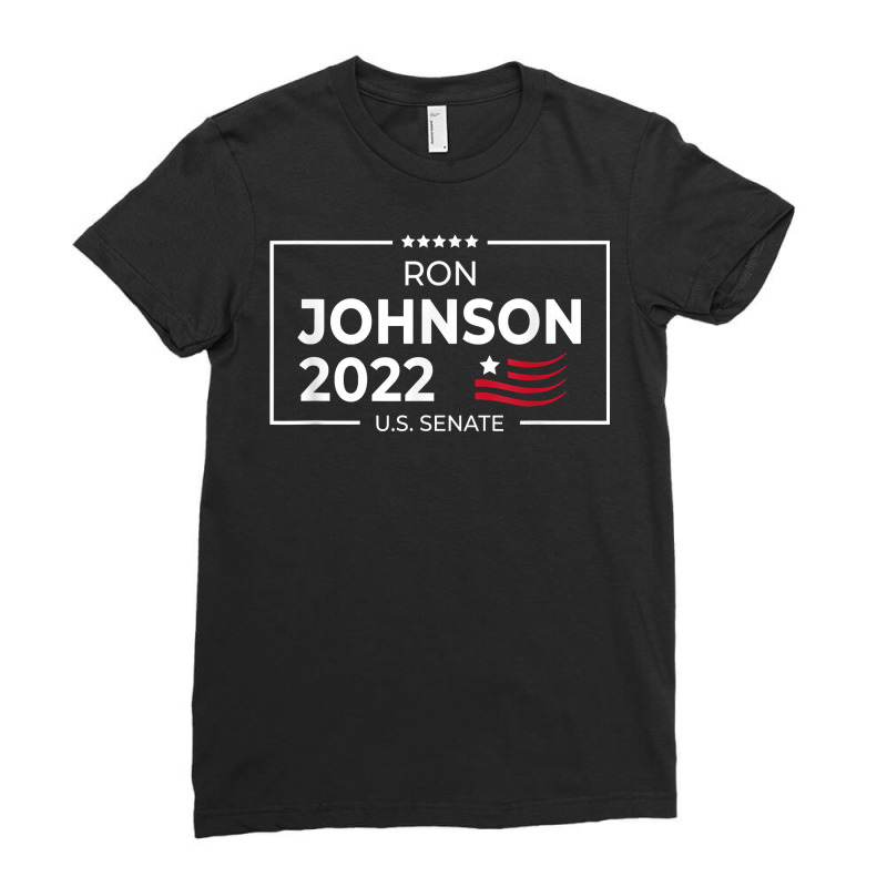 Ron Johnson 2022 Senate Election Wisconsin Republican Red T Shirt Ladies Fitted T-Shirt by cm-arts | Artistshot