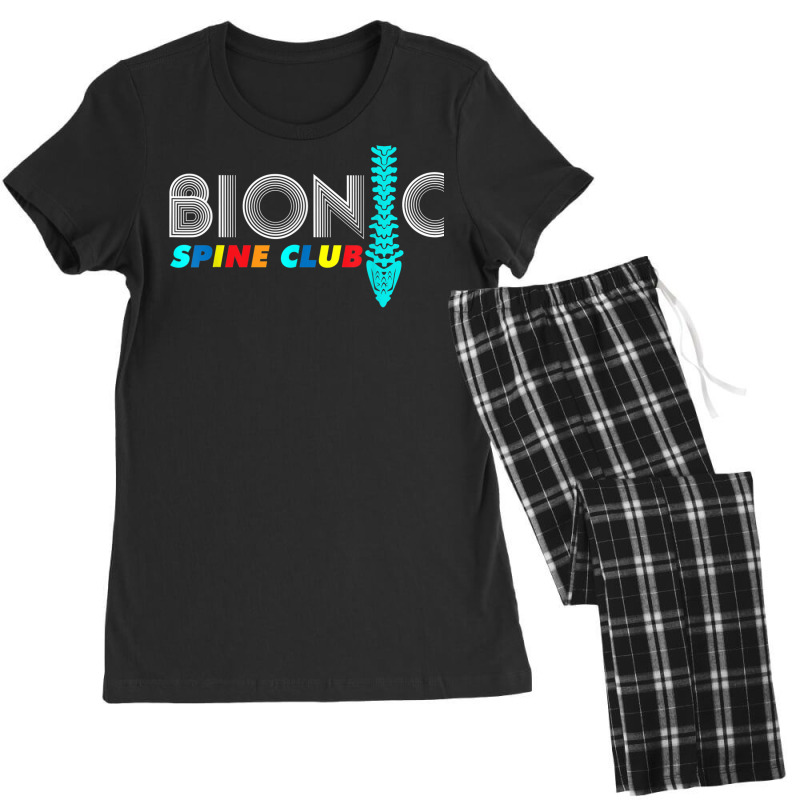 Spinal Fusion Back Spine Surgery  Bionic Spine Club T Shirt Women's Pajamas Set by cm-arts | Artistshot