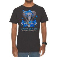 I Wear Blue For Diabetes Awareness Elephant Warrior Women T Shirt Vintage T-shirt | Artistshot