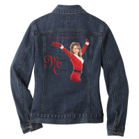 Mariah Carey Happy Christmas Ladies Denim Jacket | Artistshot