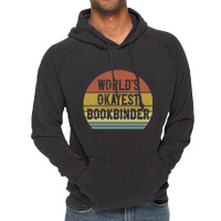 Bookbinder   World's Okayest Bookbinder Vintage Hoodie | Artistshot