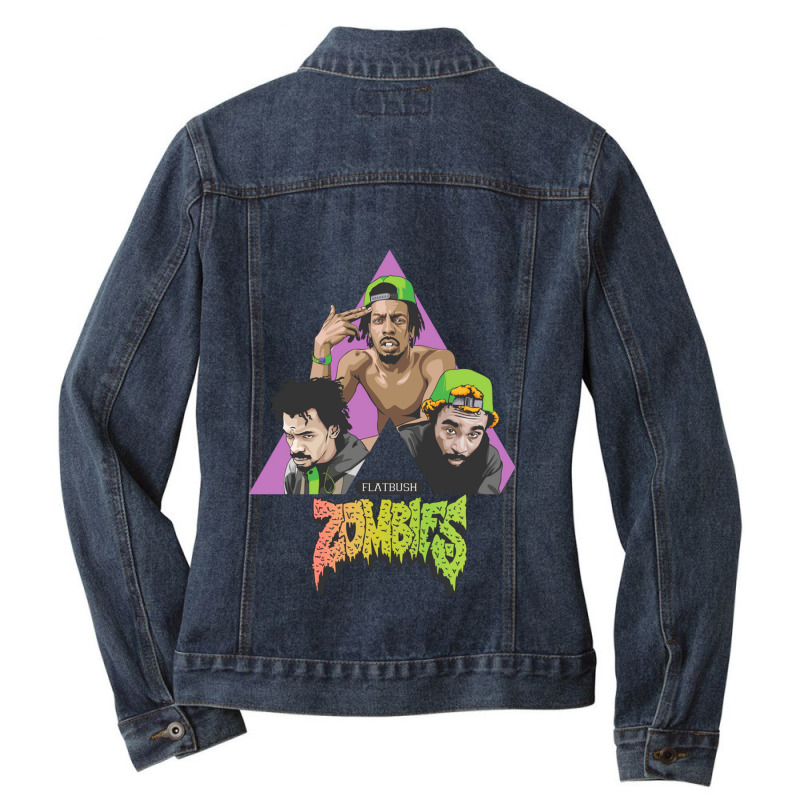 Headstone Ladies Denim Jacket by cm-arts | Artistshot