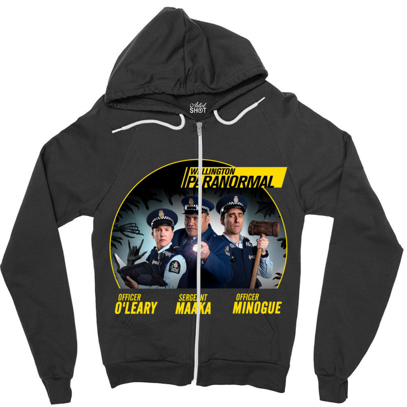 O_leary, Minogue And Haaka - Inspired By Wellington Paranormal Zipper Hoodie | Artistshot