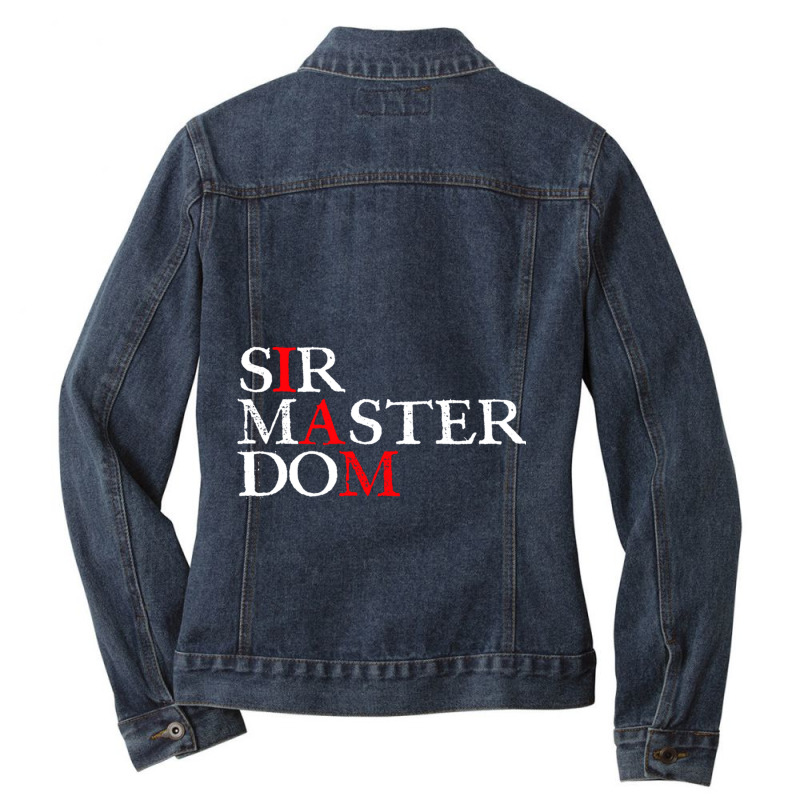 I Am Dominant Ladies Denim Jacket by cm-arts | Artistshot