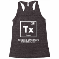 Texas Periodic Element Lonestar State Tank Top Racerback Tank | Artistshot