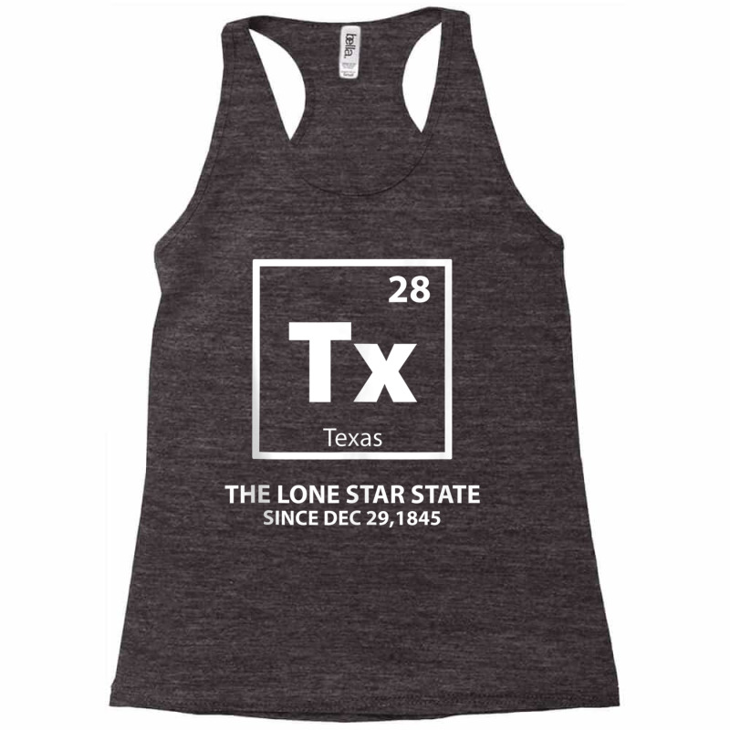 Texas Periodic Element Lonestar State Tank Top Racerback Tank by cm-arts | Artistshot