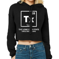 Texas Periodic Element Lonestar State Tank Top Cropped Hoodie | Artistshot