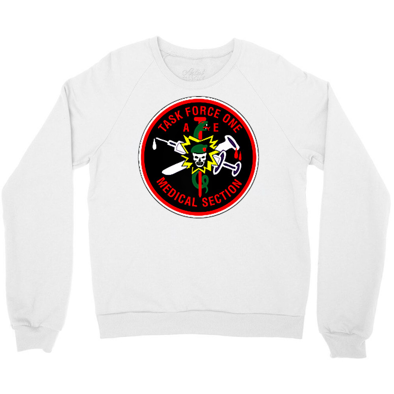 Vietnam War Macvsog Task Force 1 Medical Section Raglan Baseball Tee Crewneck Sweatshirt by sarlesfo | Artistshot