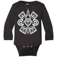 Ollin Xolotl Aztec Symbol Mayan Inca Toltec Pullover Hoodie Long Sleeve Baby Bodysuit | Artistshot