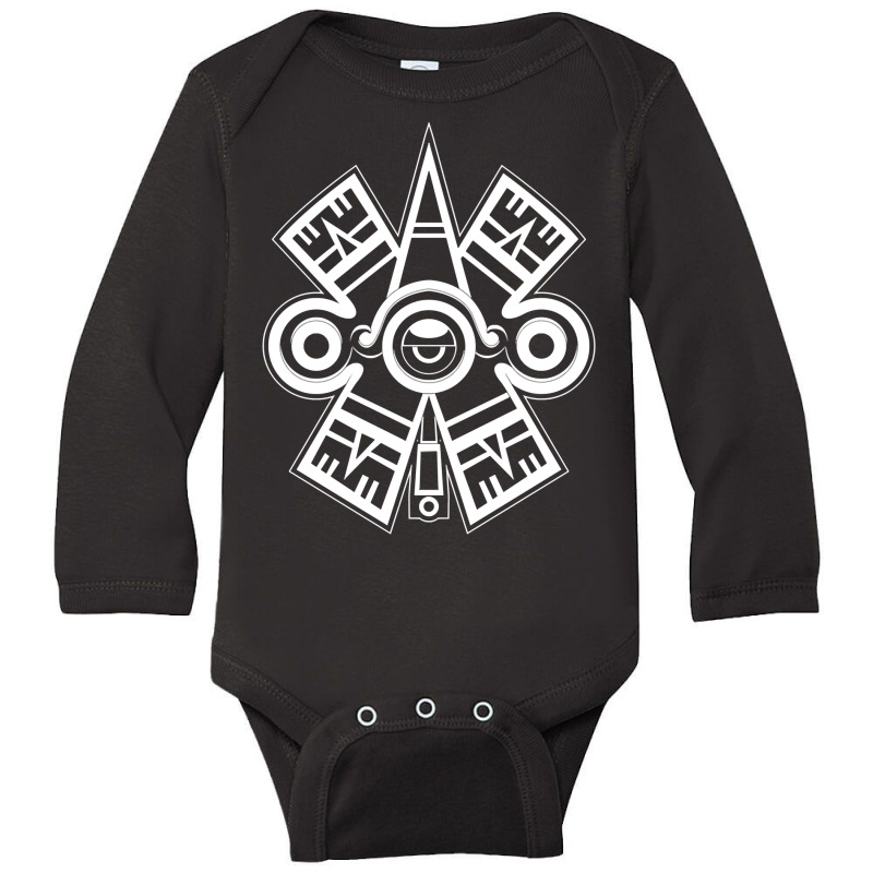 Ollin Xolotl Aztec Symbol Mayan Inca Toltec Pullover Hoodie Long Sleeve Baby Bodysuit by cm-arts | Artistshot