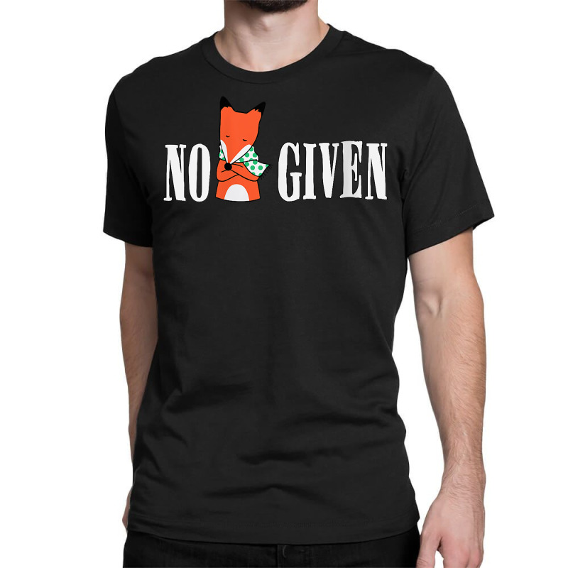 Womens No Fucks Given Rude Funny Adult Men Women Fox Gift V Neck T Shi Classic T-shirt by cm-arts | Artistshot