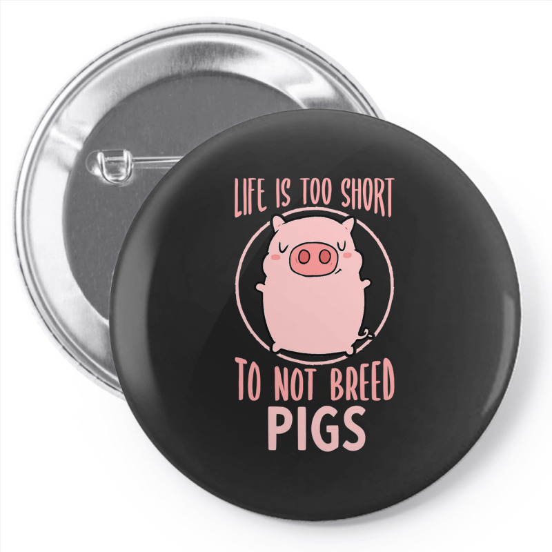 Breed Pigs Design Men Pig Keeper Design Pig Farming 197 Pin-back Button | Artistshot