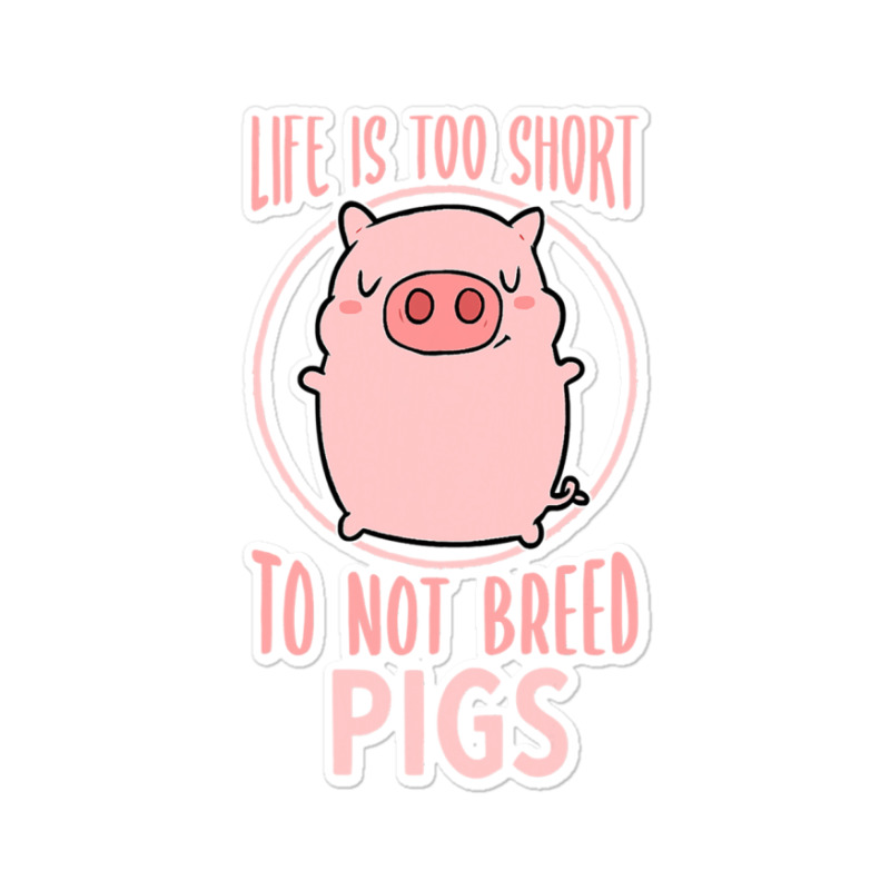 Breed Pigs Design Men Pig Keeper Design Pig Farming 197 Sticker | Artistshot