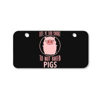 Breed Pigs Design Men Pig Keeper Design Pig Farming 197 Bicycle License Plate | Artistshot