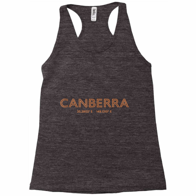 Australia City Coordinates   Canberra Tank Top Racerback Tank by cm-arts | Artistshot