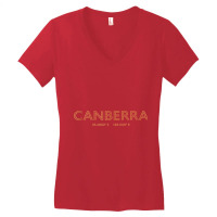 Australia City Coordinates   Canberra Tank Top Women's V-neck T-shirt | Artistshot