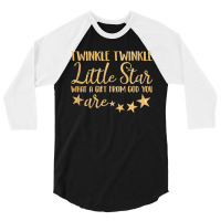 Baby Gender Reveal Twinkle Little A Star From God You Are 3/4 Sleeve Shirt | Artistshot