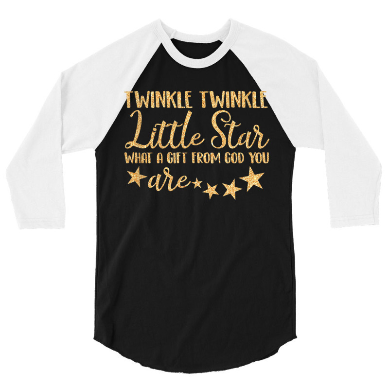 Baby Gender Reveal Twinkle Little A Star From God You Are 3/4 Sleeve Shirt | Artistshot