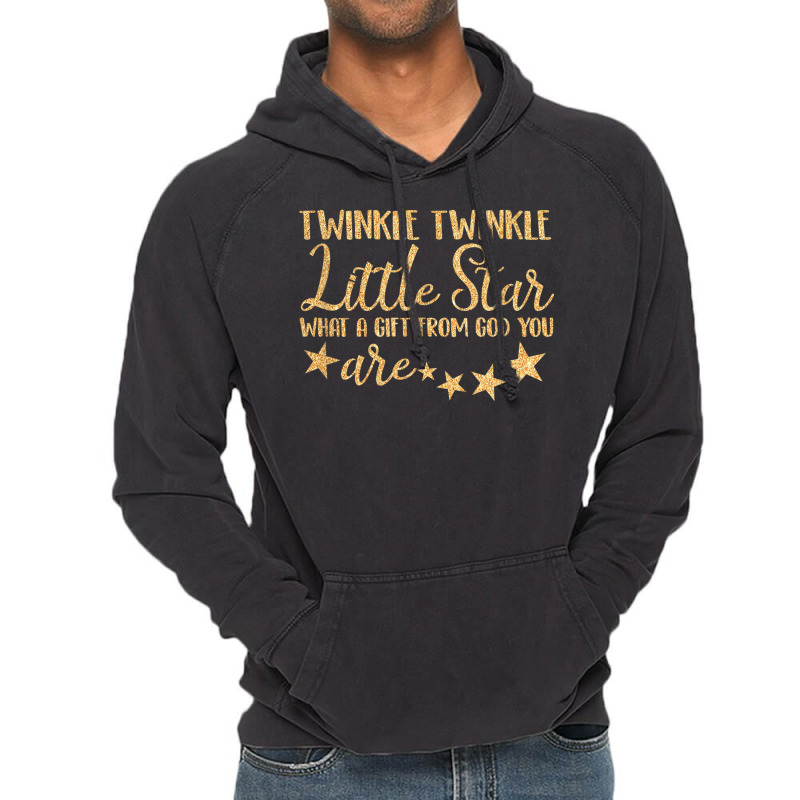 Baby Gender Reveal Twinkle Little A Star From God You Are Vintage Hoodie | Artistshot