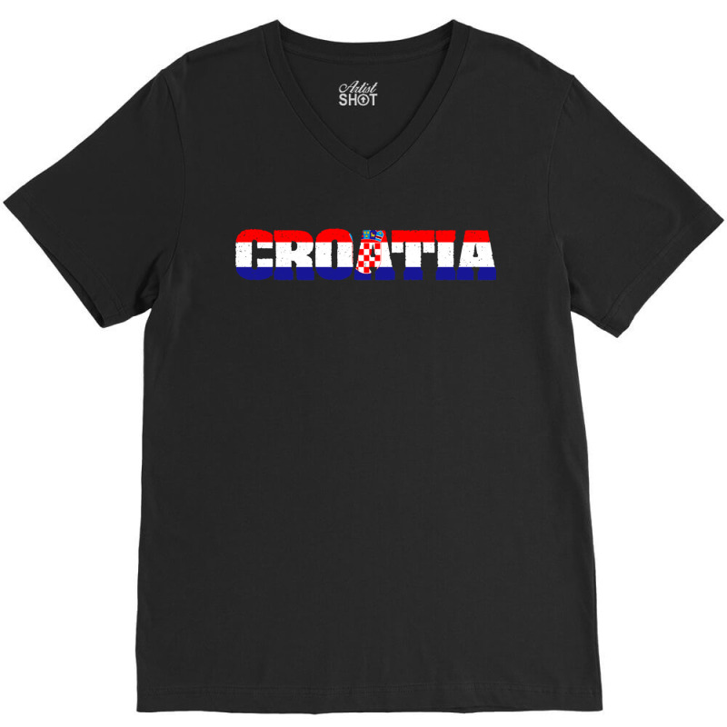 Croatia Football Soccer Champion Fan Supporter Essential V-neck Tee | Artistshot