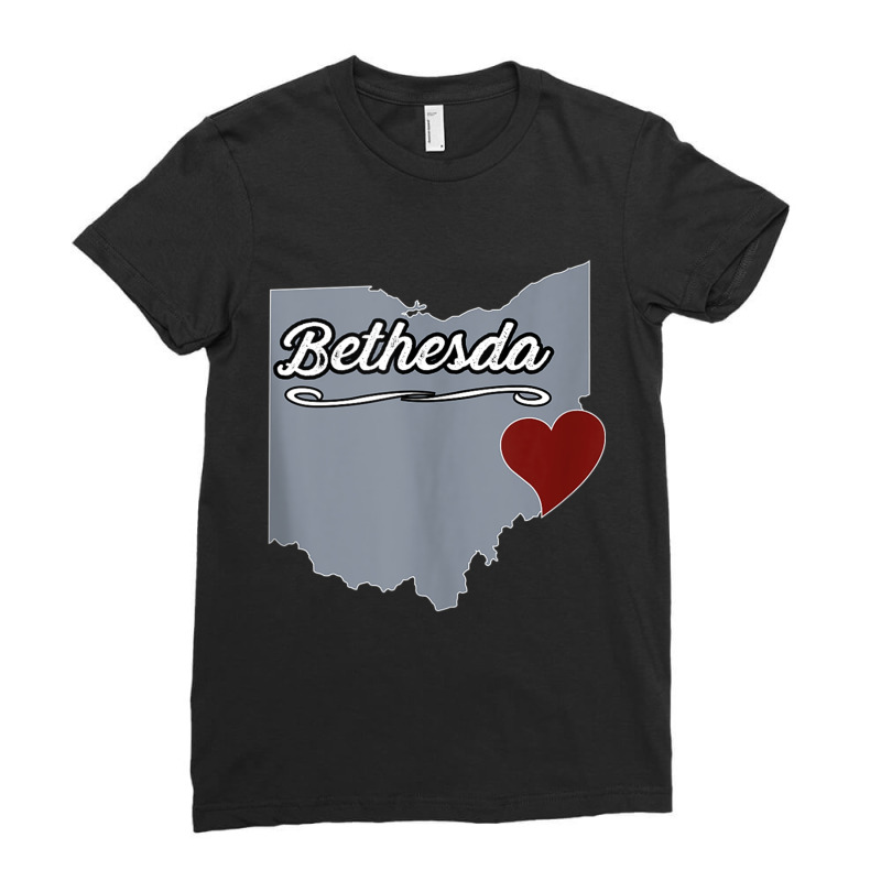 Bethesda   Ohio  Oh City State Usa   Cute Souvenir   Tank Top Ladies Fitted T-Shirt by cm-arts | Artistshot