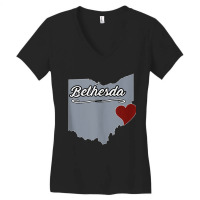 Bethesda   Ohio  Oh City State Usa   Cute Souvenir   Tank Top Women's V-neck T-shirt | Artistshot