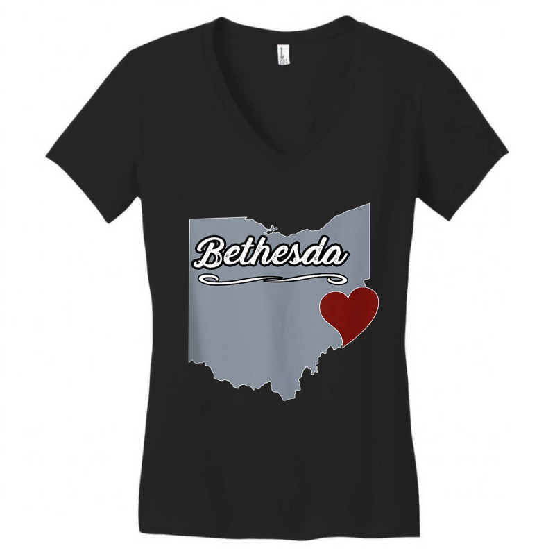 Bethesda   Ohio  Oh City State Usa   Cute Souvenir   Tank Top Women's V-Neck T-Shirt by cm-arts | Artistshot