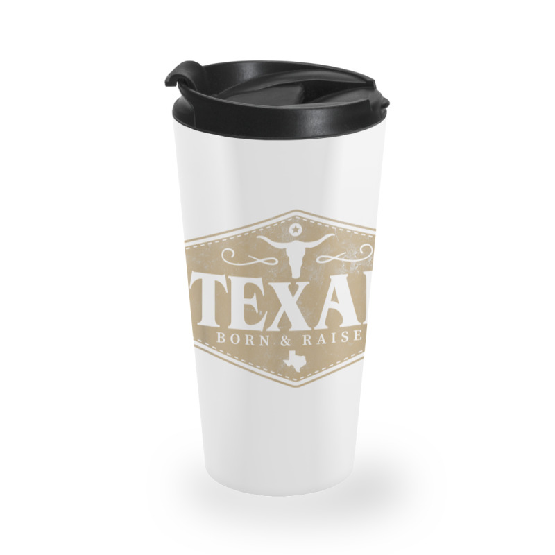 State Of Texas Raised Texan Native Boutique T Shirt Travel Mug | Artistshot