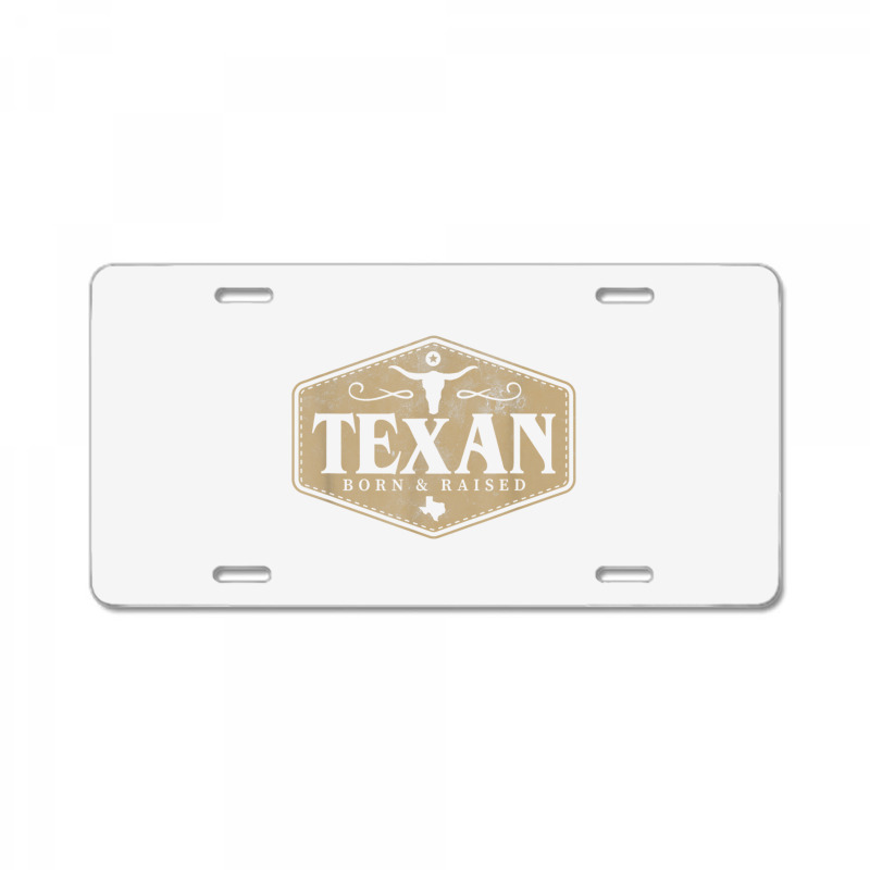 State Of Texas Raised Texan Native Boutique T Shirt License Plate | Artistshot